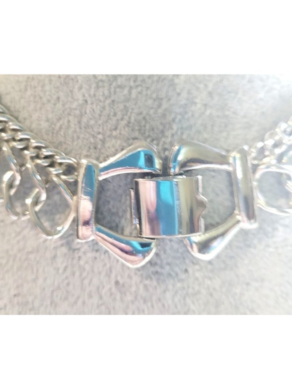 Chunky Stainless Steel Curb Chain Necklace Industrial Clasp Punk Streetwear - Picture 2 of 8